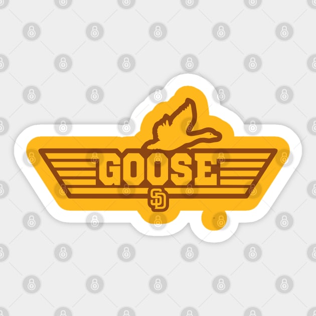 Padres Goose Topgun Brown Sticker by EnolaReven